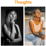 This Pinterest pin offers guidance on how to stop overthinking and racing thoughts. It features a split image: one side shows a woman in a black and white portrait, appearing pensive, while the other side displays a woman smiling with her eyes closed, suggesting peace. The text overlay clearly states the topic: "How to Stop Overthinking Racing Thoughts." Below the images, there's a call to action, "Read The Full Guide," with a website address provided. This content is relevant for mental well-being, self-help, and mindfulness practices. It aims to help individuals manage their anxious thoughts and achieve a calmer state of mind.